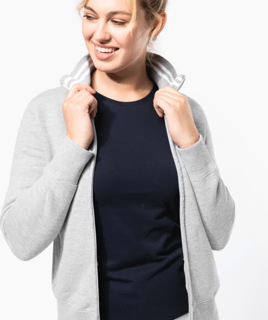 K457 - Damessweater met rits Black