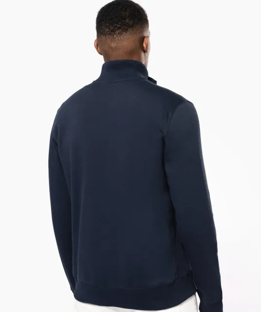 K456 - Herensweater met rits Black