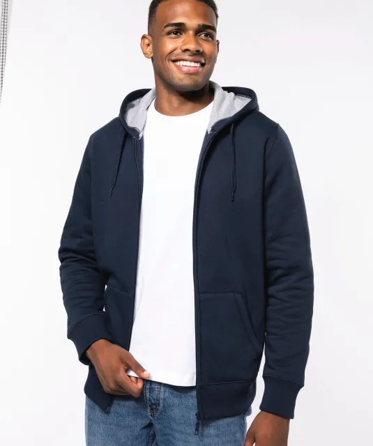 K444 - Sweatvest met capuchon White