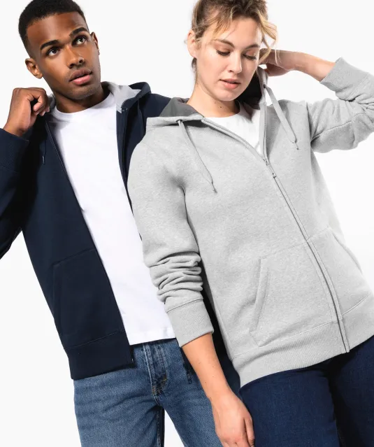 K444 - Sweatvest met capuchon White