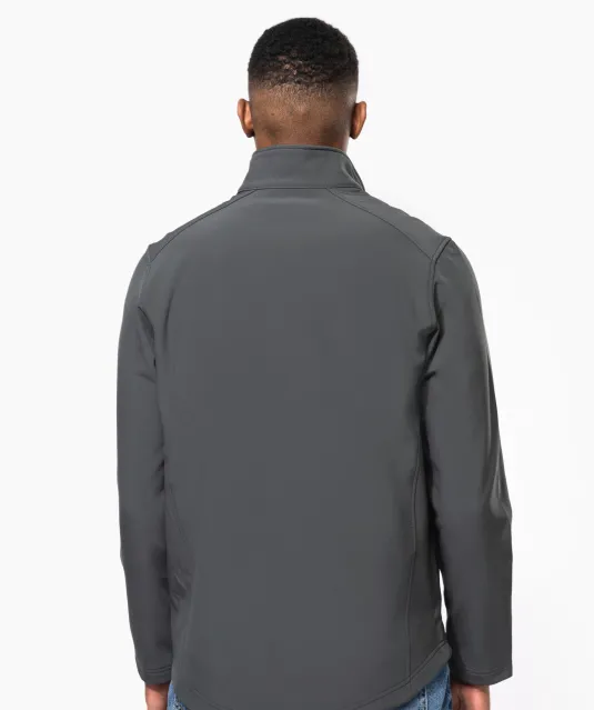 K424 - 2-laagse herensoftshelljas Black