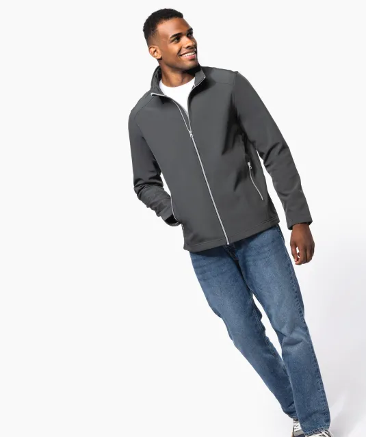 K424 - 2-laagse herensoftshelljas Black