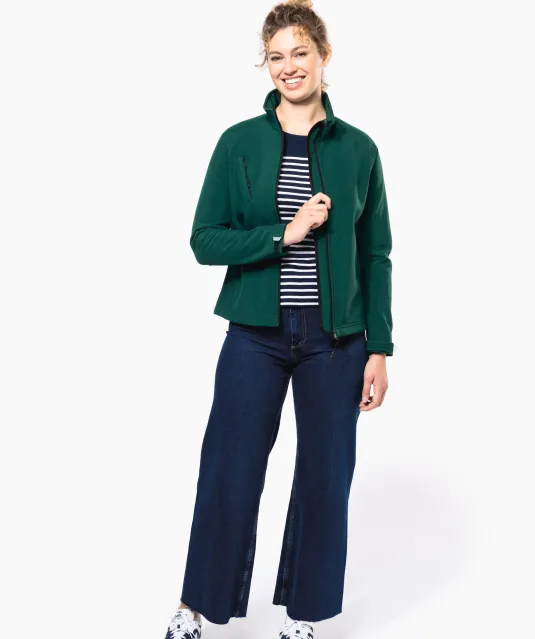 K414 - Dames softshell jas met afneembare capuchon Black