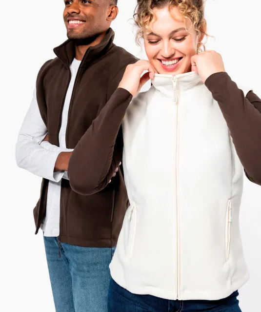 K906 - Bodywarmer van microfleece dames Natural
