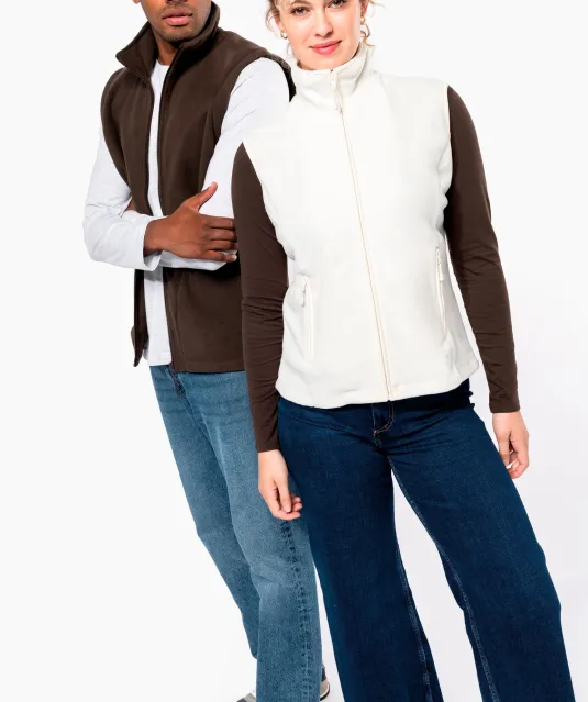K906 - Bodywarmer van microfleece dames Natural