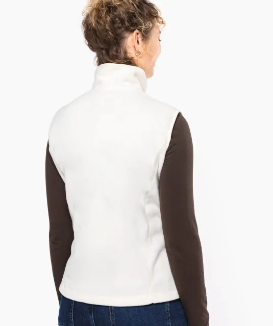 K906 - Bodywarmer van microfleece dames Natural