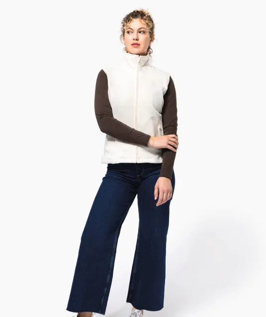 K906 - Bodywarmer van microfleece dames Natural