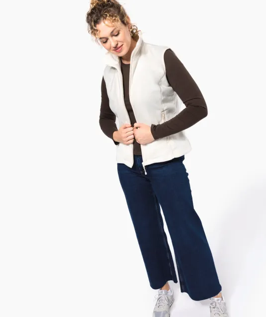 K906 - Bodywarmer van microfleece dames Natural