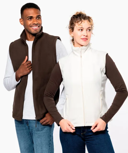 K906 - Bodywarmer van microfleece dames Natural