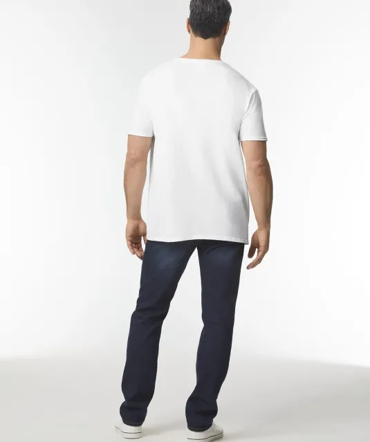 GI64V00 - Softstyle Euro Fit Adult V-neck T-shirt White