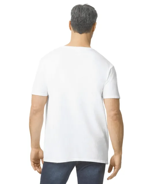GI64V00 - Softstyle Euro Fit Adult V-neck T-shirt White