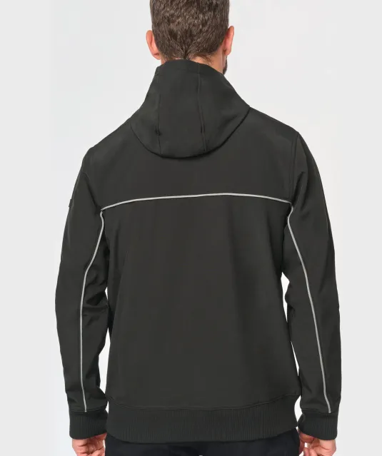 WK450 - 3-laags unisex softshelljas Black / Forest Green