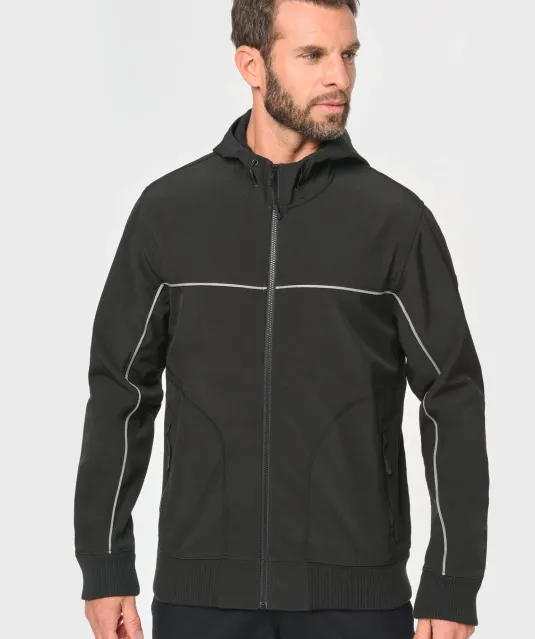 WK450 - 3-laags unisex softshelljas Black / Forest Green