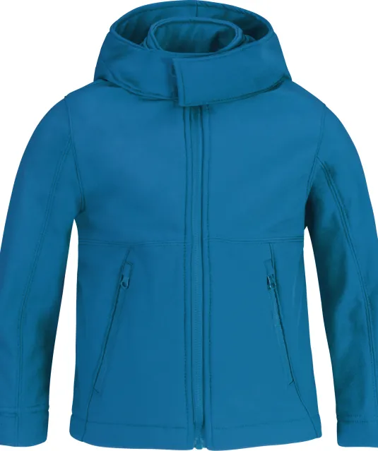 CGJK969 - Kids' Softshell met capuchon Azure