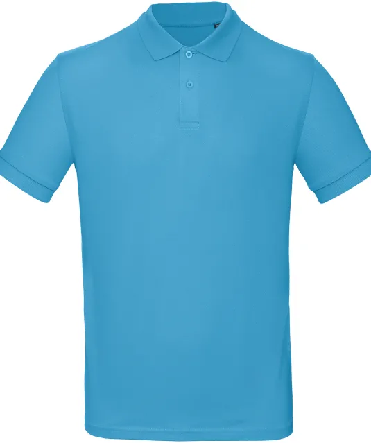 CGPM430 - Men's organic polo shirt Very Turquoise