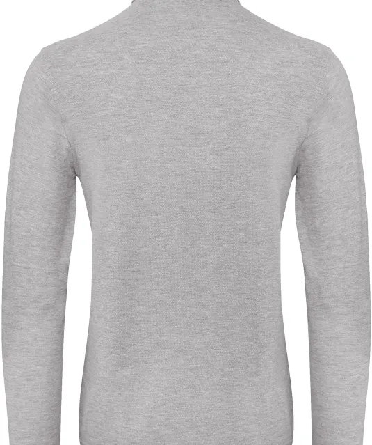 CGPUI12 - ID.001 Men's long-sleeve polo shirt Heather Grey