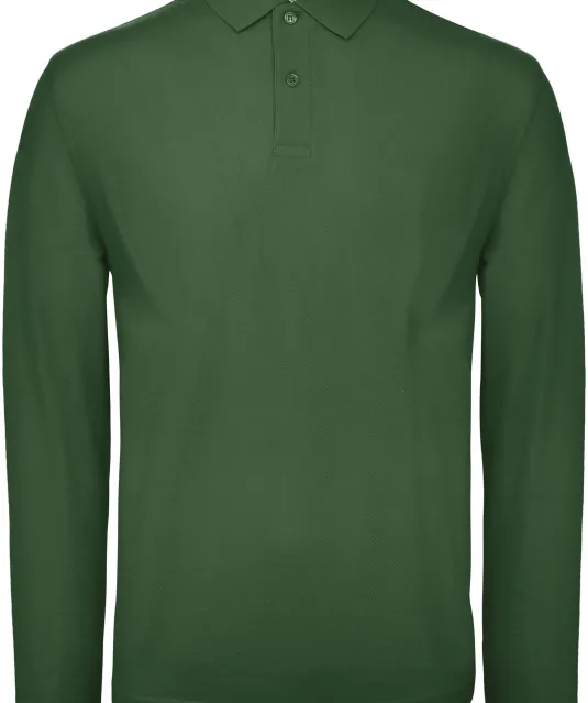 CGPUI12 - ID.001 Men's long-sleeve polo shirt Bottle Green