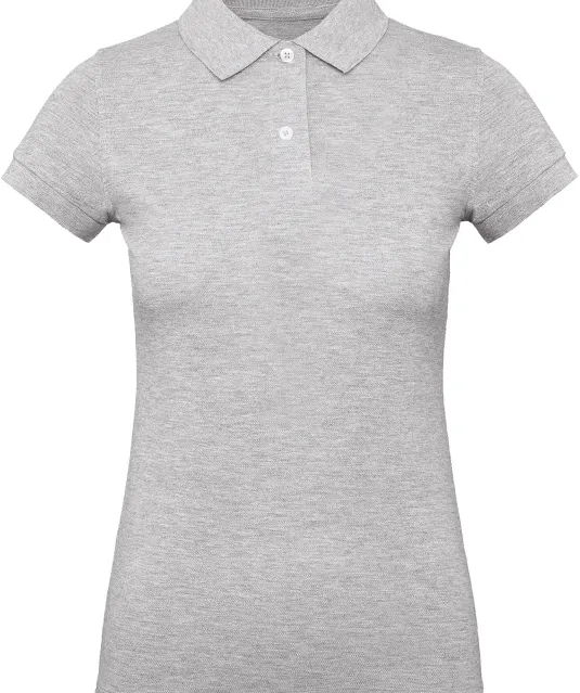 CGPW440 - Ladies' organic polo shirt Heather Grey