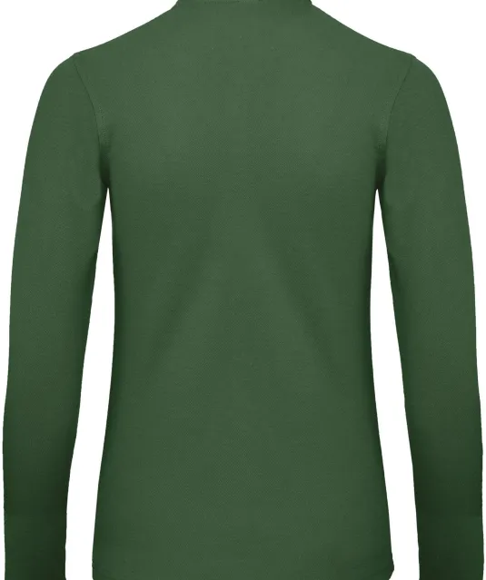 CGPWI13 - ID.001 Ladies' long-sleeve polo shirt Bottle Green