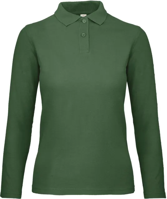 CGPWI13 - ID.001 Ladies' long-sleeve polo shirt Bottle Green