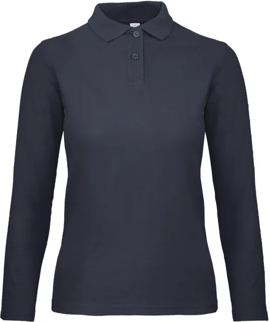 CGPWI13 - ID.001 Ladies' long-sleeve polo shirt Navy