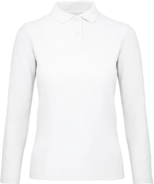 CGPWI13 - ID.001 Ladies' long-sleeve polo shirt White