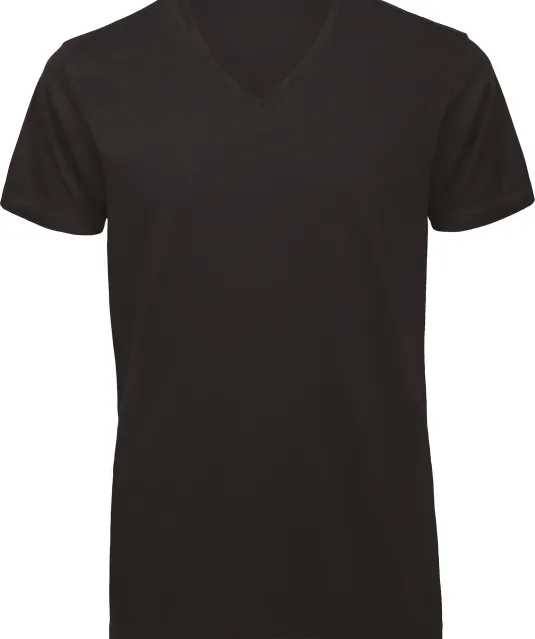 CGTM044 - Organic Cotton Inspire V-neck T-shirt Black