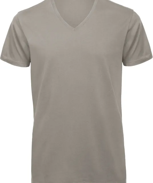 CGTM044 - Organic Cotton Inspire V-neck T-shirt Light Grey