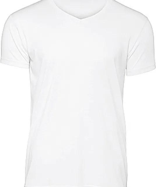 CGTM057 - TriBlend V-neck TEE White