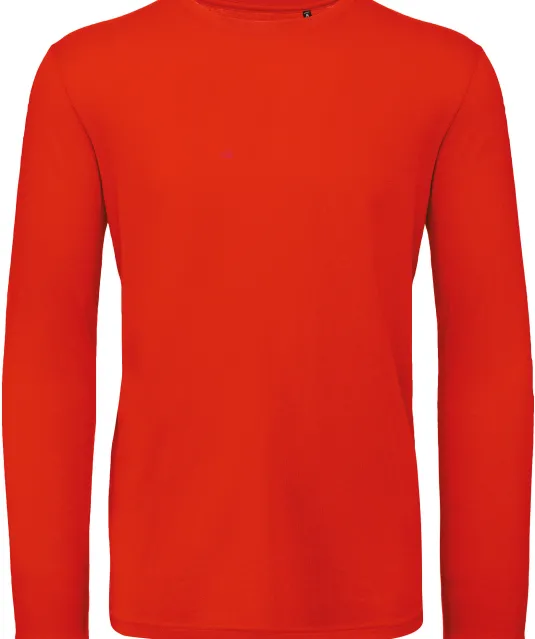 CGTM070 - Men's organic Inspire long-sleeve T-shirt Fire red