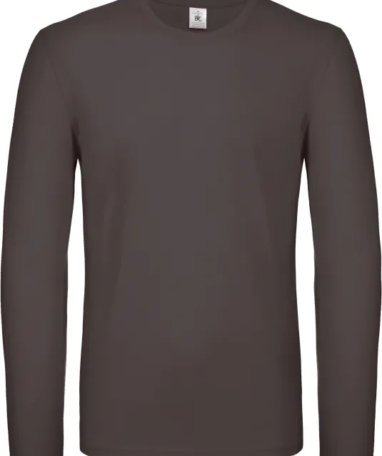 CGTU05T - #E150 Men's T-shirt long sleeve Bear Brown