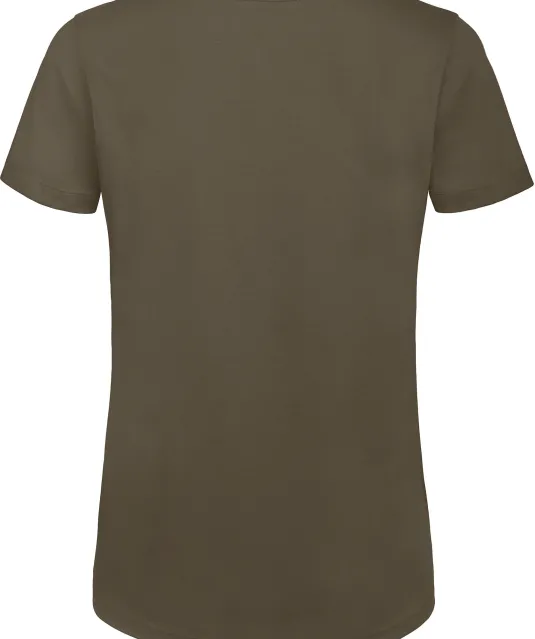 CGTW043 - Organic Cotton Inspire Crew Neck T-shirt / Woman Khaki