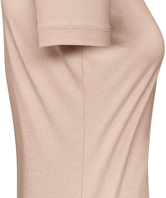 CGTW043 - Organic Cotton Inspire Crew Neck T-shirt / Woman Millennial Pink
