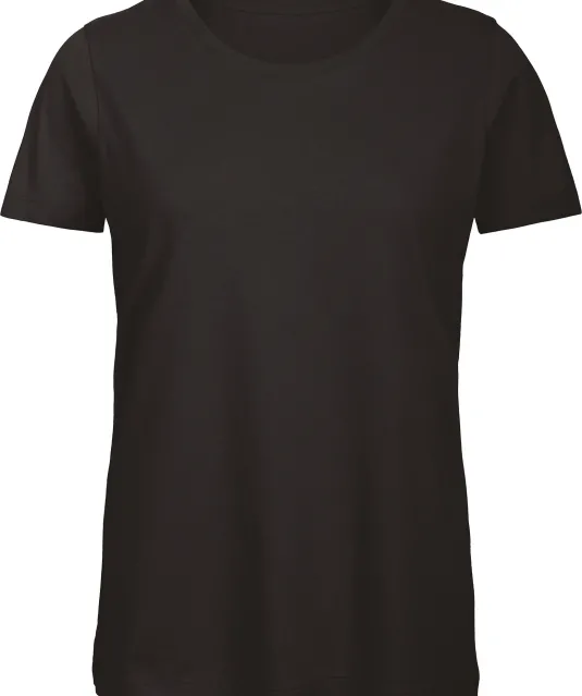 CGTW043 - Organic Cotton Inspire Crew Neck T-shirt / Woman Black