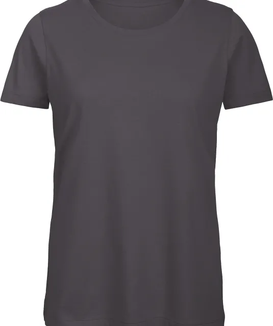 CGTW043 - Organic Cotton Inspire Crew Neck T-shirt / Woman Dark Grey