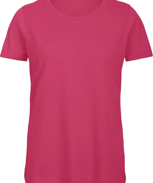 CGTW043 - Organic Cotton Inspire Crew Neck T-shirt / Woman Fuchsia