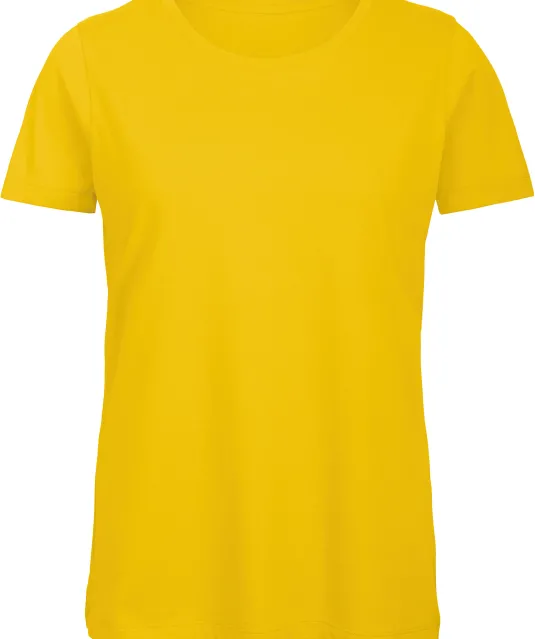 CGTW043 - Organic Cotton Inspire Crew Neck T-shirt / Woman Gold