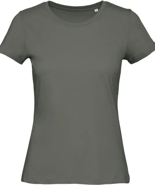 CGTW043 - Organic Cotton Inspire Crew Neck T-shirt / Woman Millennial Khaki