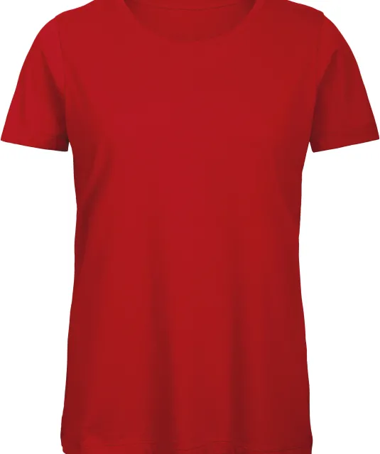 CGTW043 - Organic Cotton Inspire Crew Neck T-shirt / Woman Red