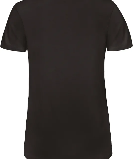 CGTW045 - Organic Cotton Inspire V-neck T-shirt / Woman Black