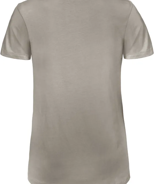 CGTW045 - Organic Cotton Inspire V-neck T-shirt / Woman Light Grey