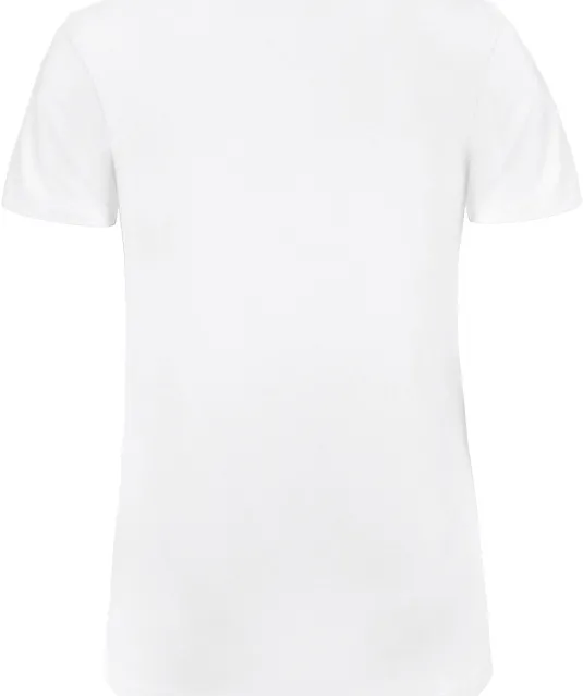 CGTW045 - Organic Cotton Inspire V-neck T-shirt / Woman White