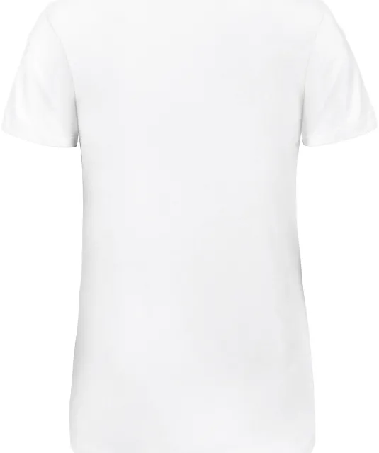CGTW058 - TriBlend V-neck TEE / Woman White