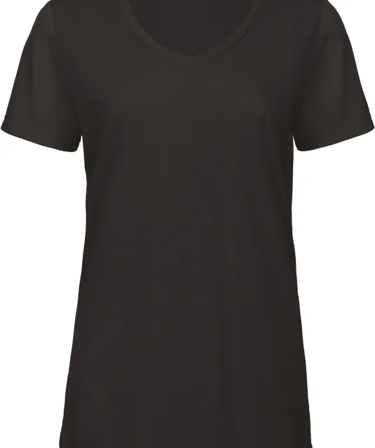 CGTW058 - TriBlend V-neck TEE / Woman Black