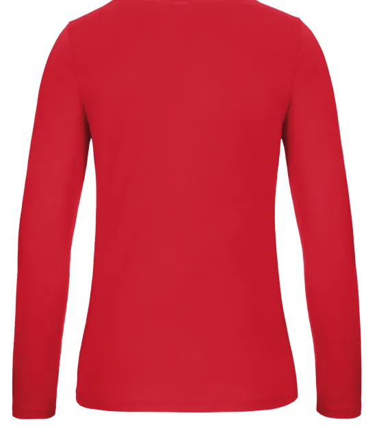 CGTW06T - #E150 Ladies' T-shirt long sleeves Red