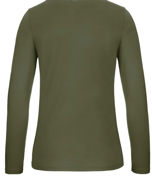 CGTW06T - #E150 Ladies' T-shirt long sleeves Urban Khaki