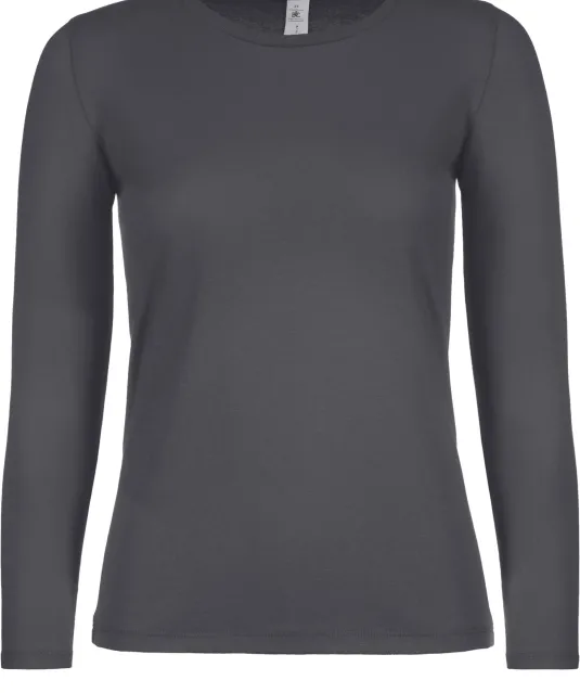 CGTW06T - #E150 Ladies' T-shirt long sleeves Dark Grey