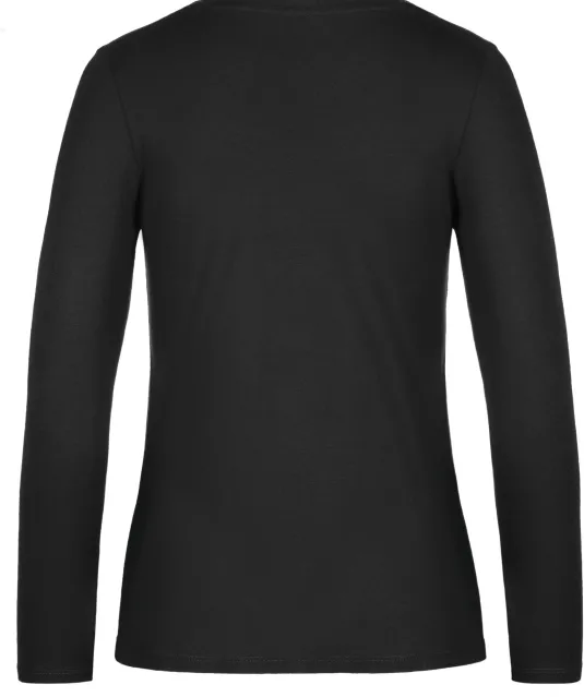 CGTW08T - #E190 Ladies' T-shirt long sleeve Black