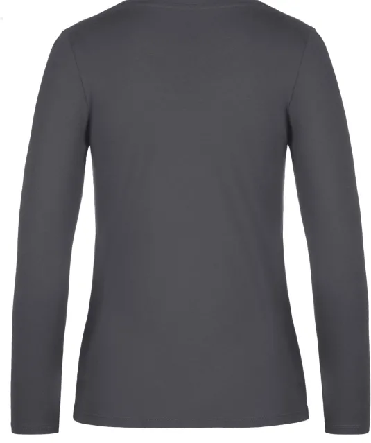 CGTW08T - #E190 Ladies' T-shirt long sleeve Dark Grey