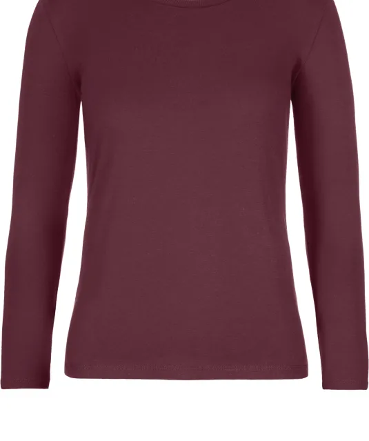 CGTW08T - #E190 Ladies' T-shirt long sleeve Burgundy